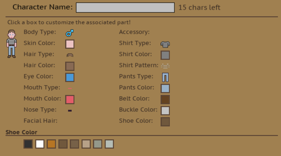 Adding in the part types.