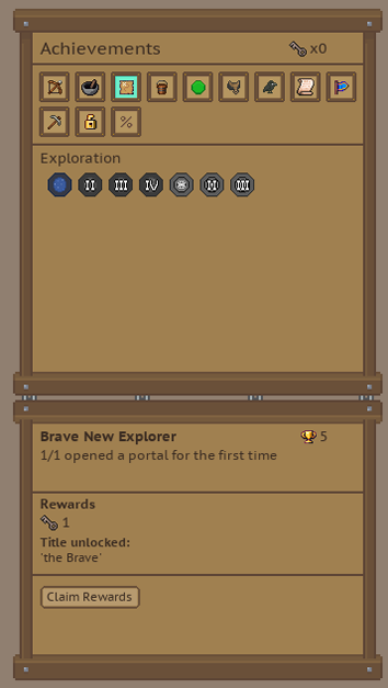 A simple achievement system.