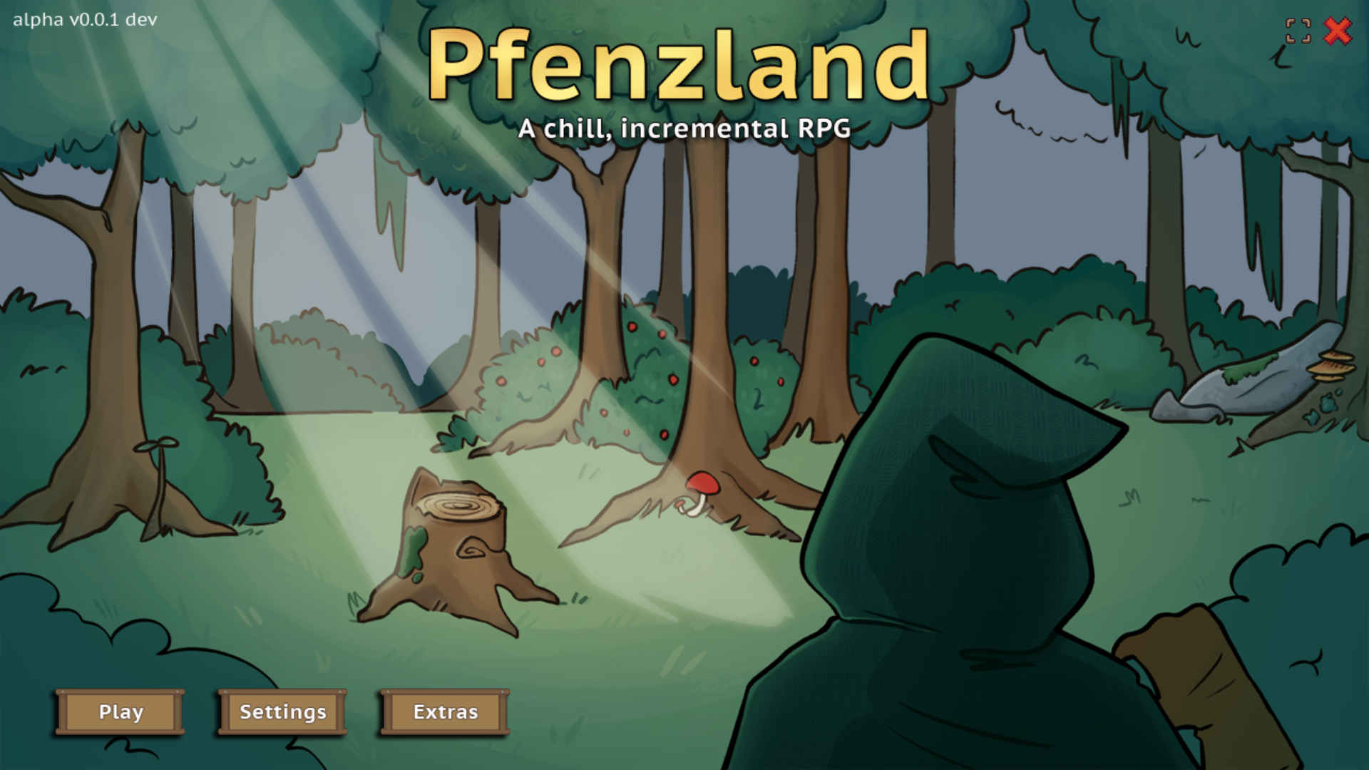 An old iteration's title screen.